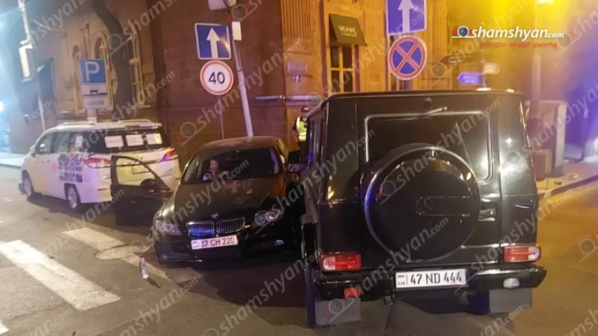 Պուշկին-Աբովյան խաչմերուկում բախվել են «Mercedes G»-ն և «BMW»-ն