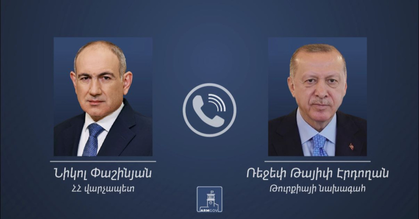 Փաշինյանն ու Էրդողանը քննարկել են Հայաստան–Թուրքիա հարաբերություններին և տարածաշրջանային զարգացումներին վերաբերող հարցեր