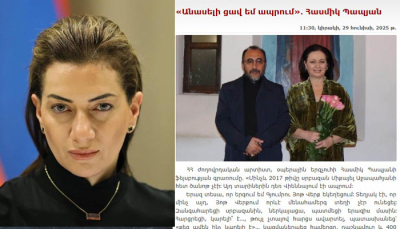 «Ամո՛թ Հասմիկ Պապյանին, հազա՛ր ամոթ»․ Աննա Հակոբյան