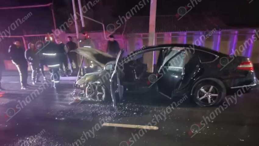 Հրդեհ է բռնկվել Սուրբ Գայանե եկեղեցու հարևանությամբ կայանված «Nissan Teana»-ում