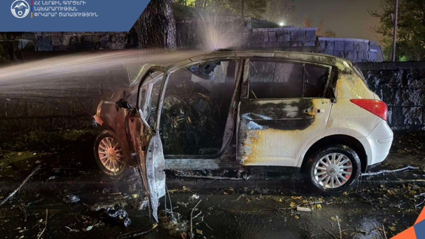 Իսակովի պողոտայում մեքենա է այրվել